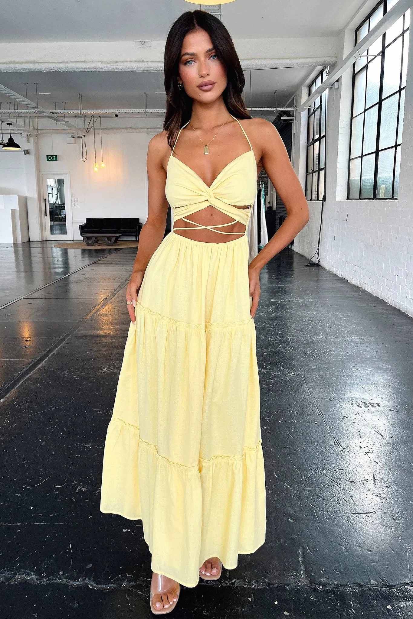 Lucy Maxi Dress - Yellow