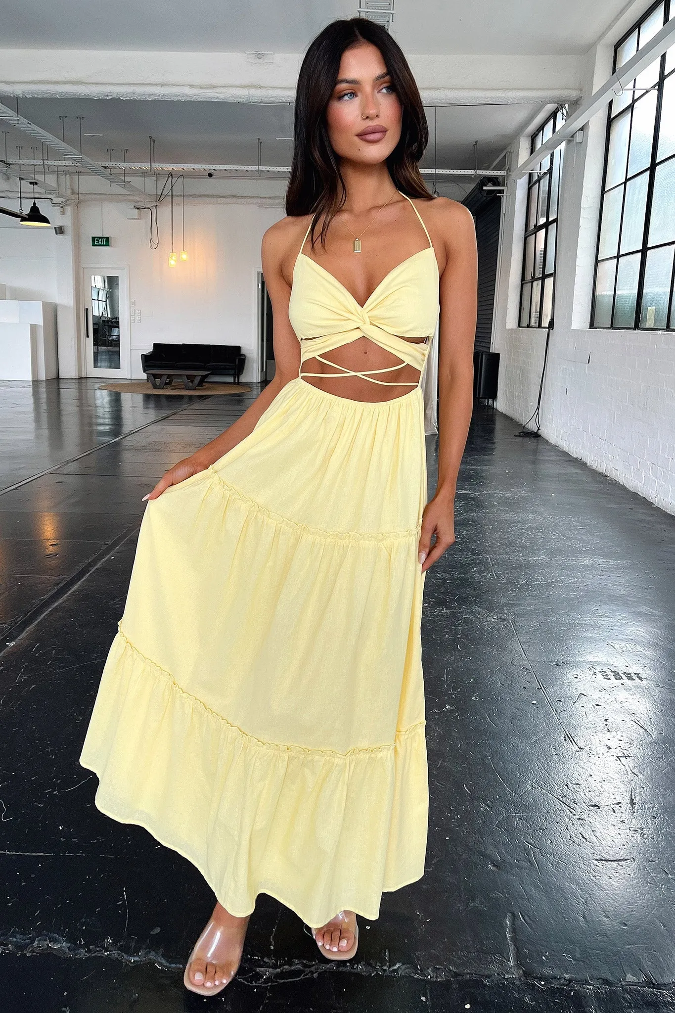 Lucy Maxi Dress - Yellow