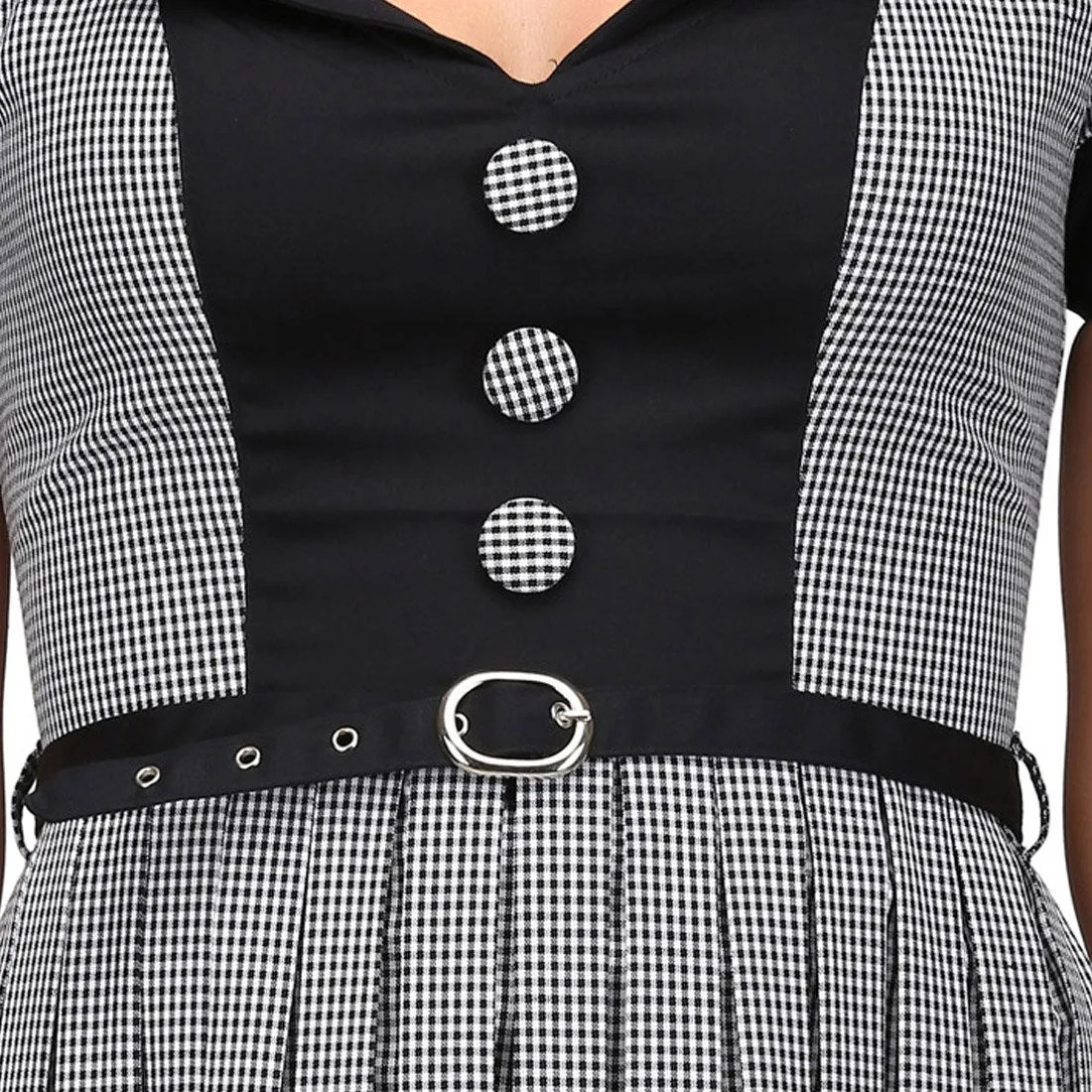 Olivia Black White Retro Dress