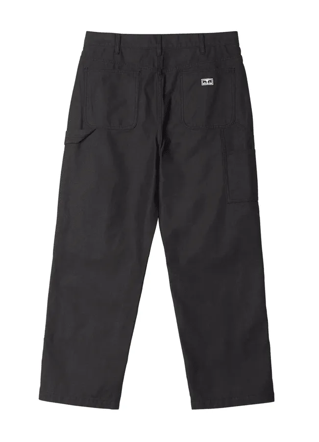 Pants Obey Big timer double knee carpenter - Black