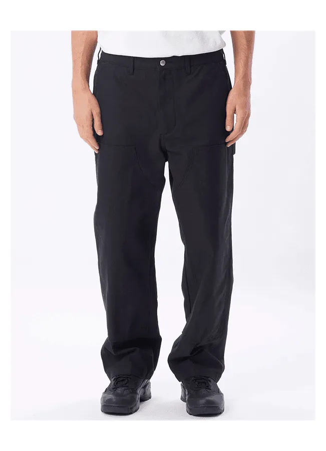 Pants Obey Big timer double knee carpenter - Black