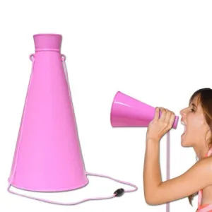 Pink Plastic Megaphone