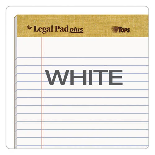 "the Legal Pad" Plus Ruled Perforated Pads With 40 Pt. Back, Narrow Rule, 50 White 5 X 8 Sheets, Dozen