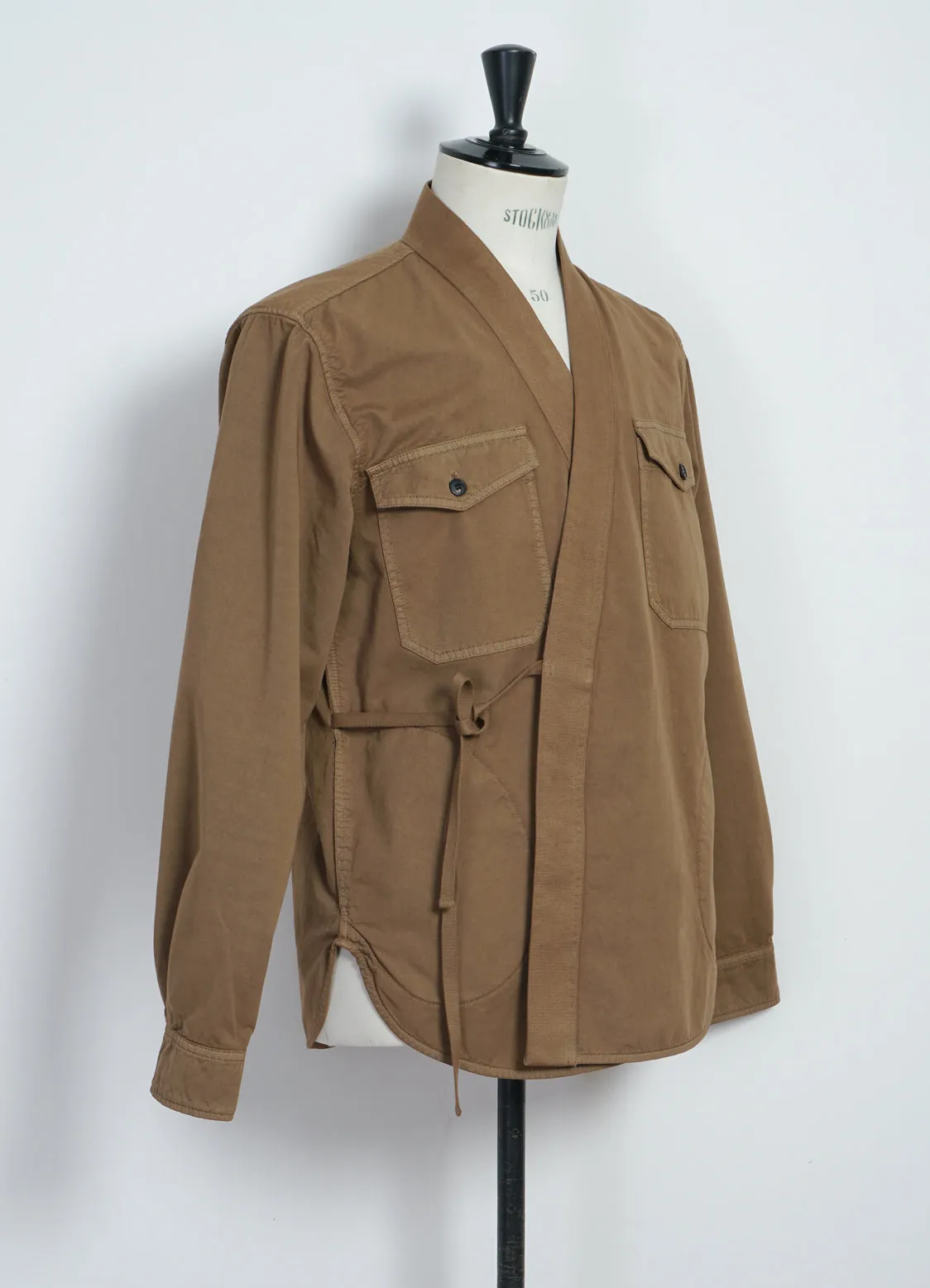 REMY | East & West Shirt Jacket | Camel