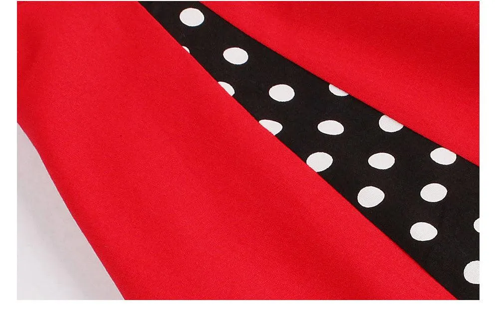 RETRO  POLKA DOT A-LINE DRESS