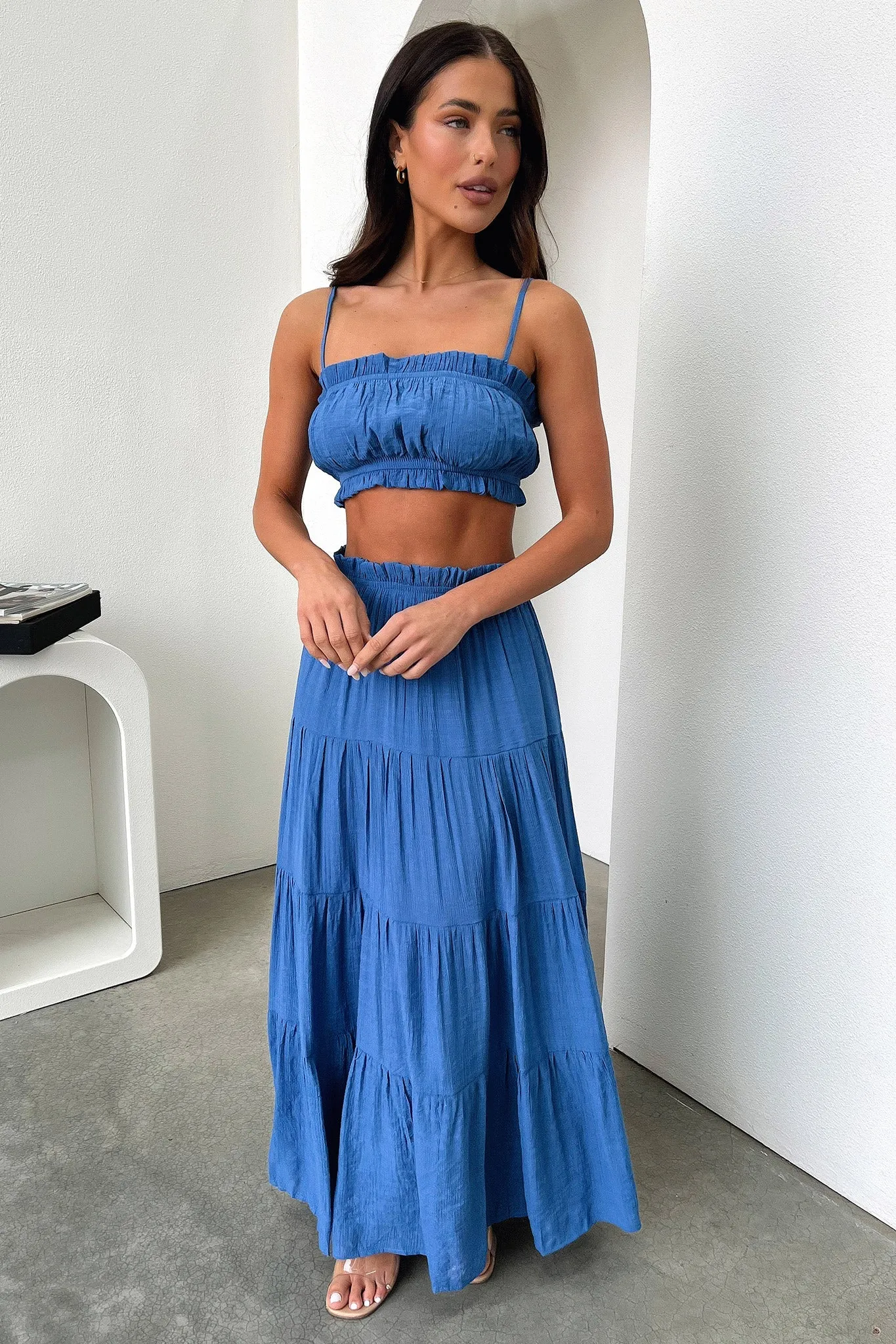 Selina Maxi Skirt - Royal Blue