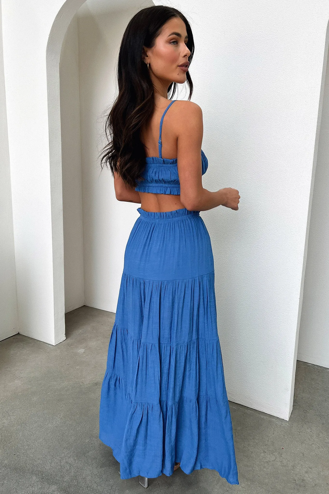 Selina Maxi Skirt - Royal Blue