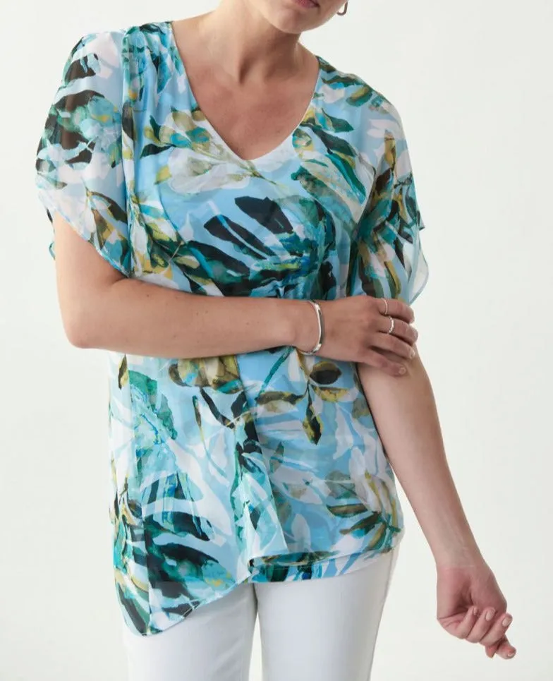 Short Sleeve Palm Blouse