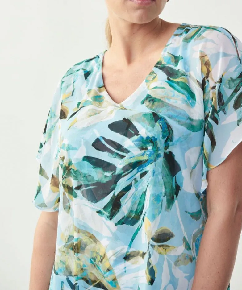 Short Sleeve Palm Blouse