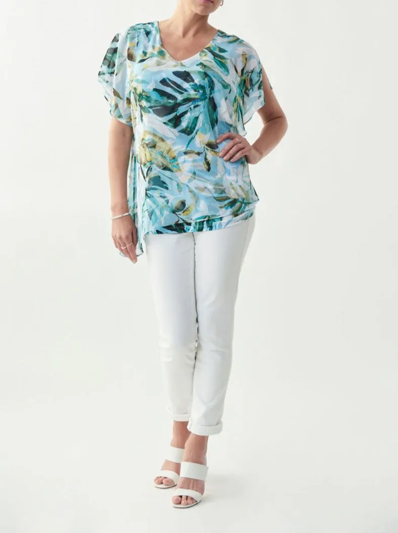 Short Sleeve Palm Blouse