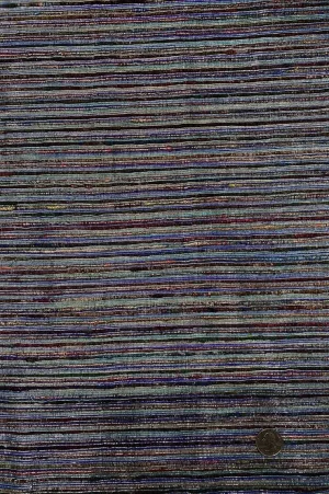 Silver/Multicolor Metallic Silk Tweed 82 Fabric