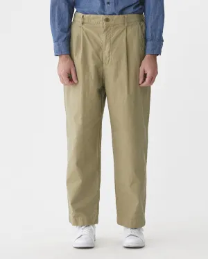 SINGLE PLEATED WIDE PANTS / BEIGE