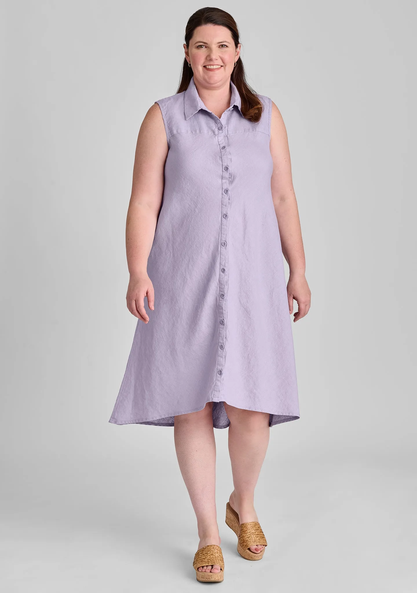 Skyline Dress - Linen Button Down Dress