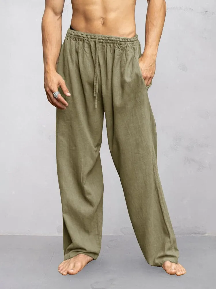 Soft Cotton Linen Relaxed Pants