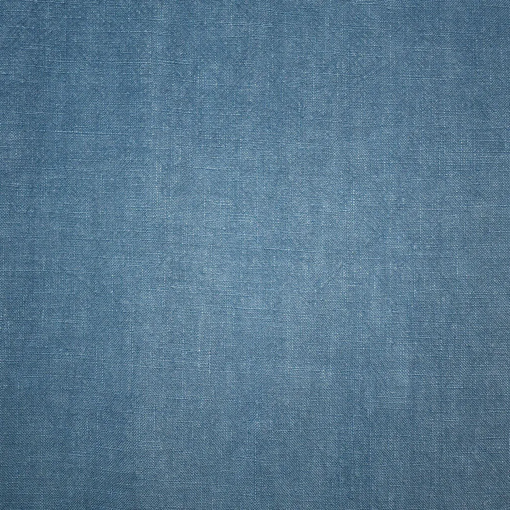 Soft Washed Linen Solid Steel Blue