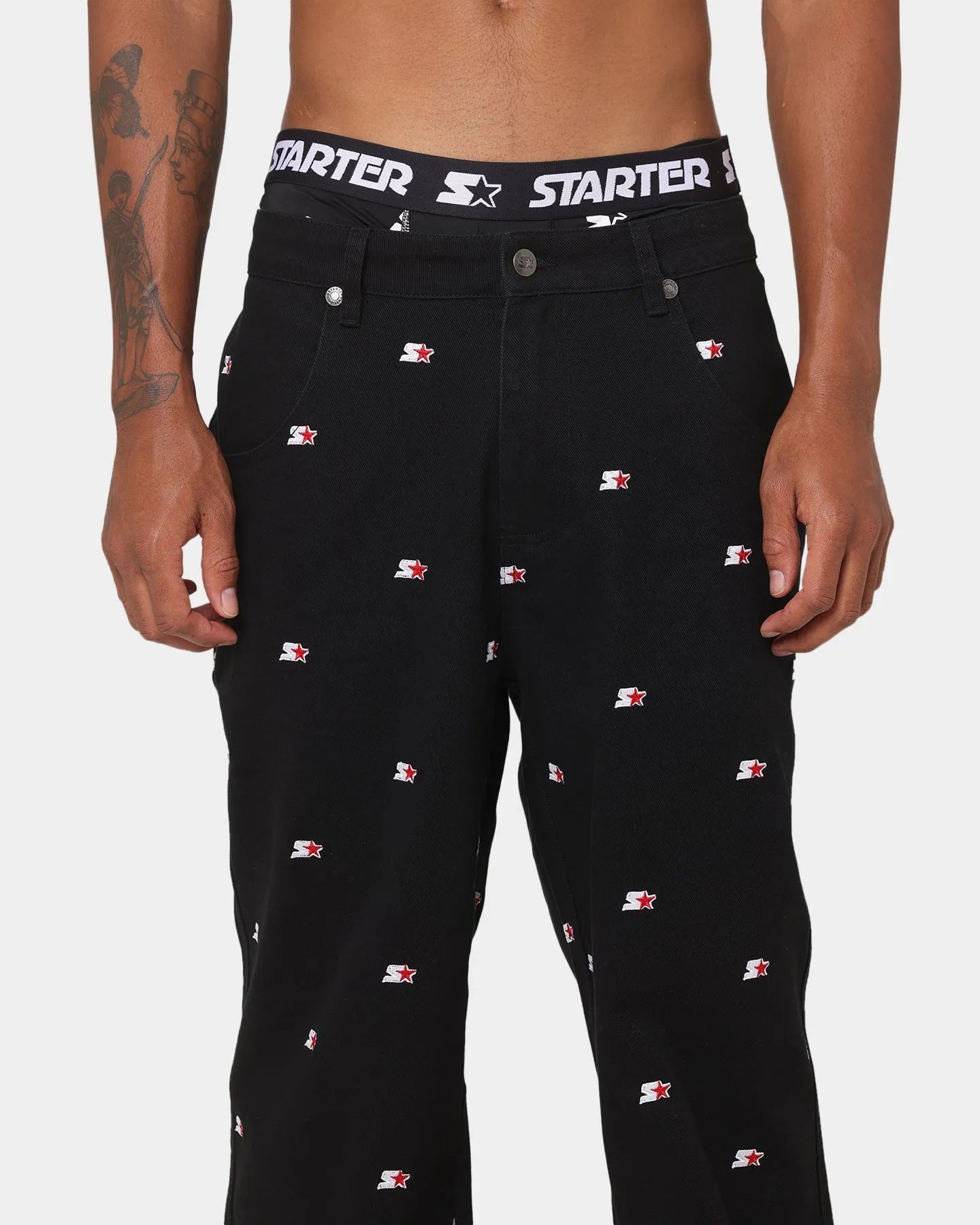 Starter Star Gazer Relaxed Chino Pants Black