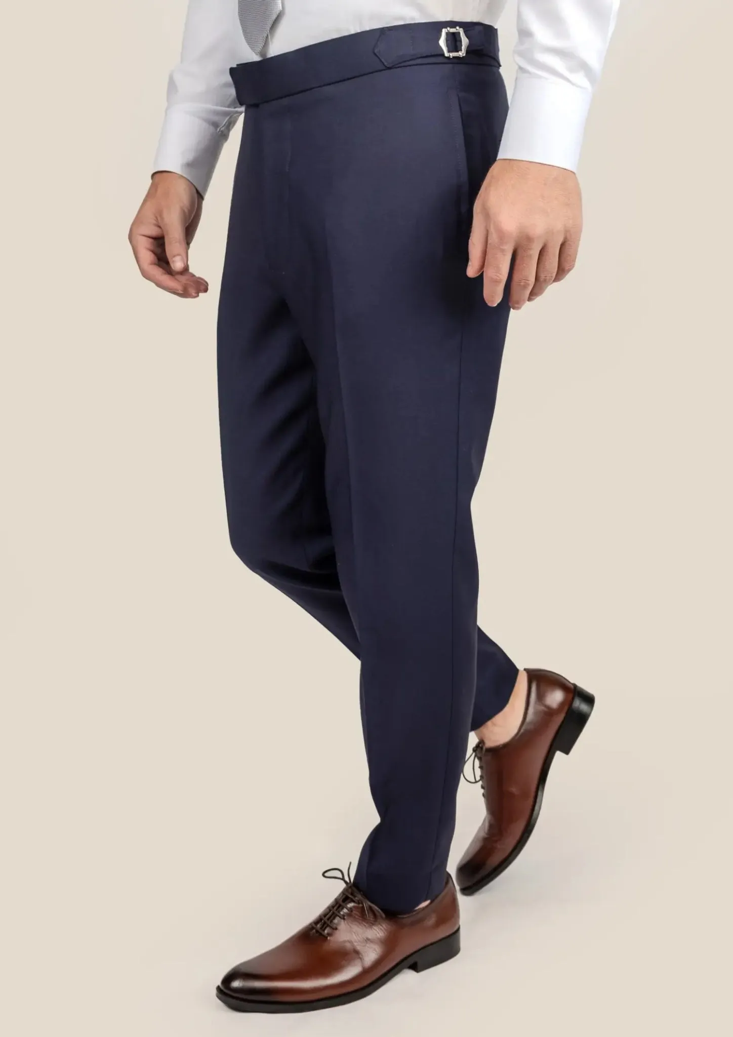 Stratos Blue Sharkskin Pants