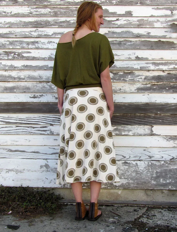 Wanderer Below Knee BLOCK PRINTED Skirt