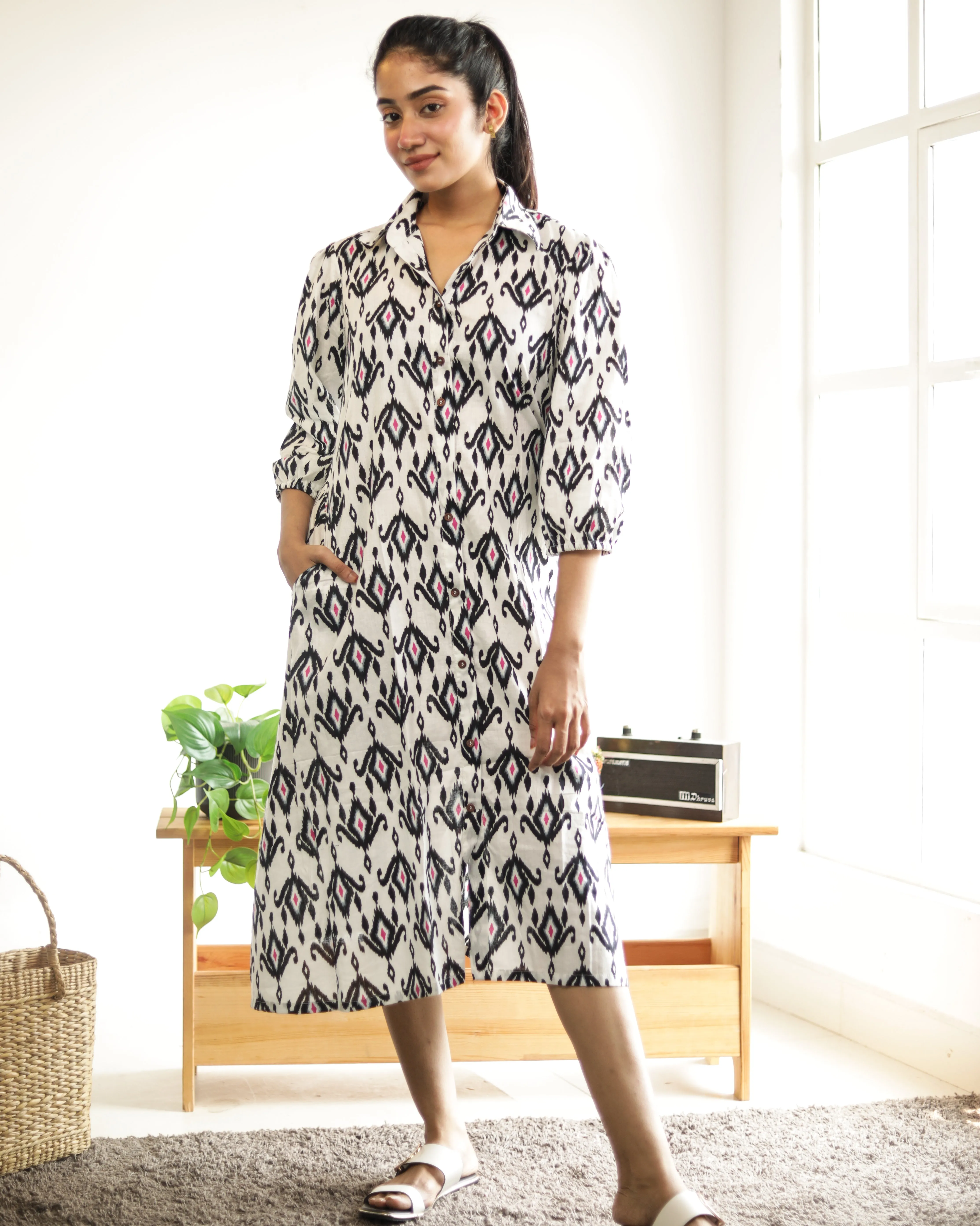 White wave - Nursing Dress / Kurti