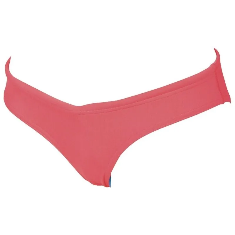 WOMEN'S UNIQUE BRIEF BIKINI BOTTOM - FLUO RED/YELLOW STAR