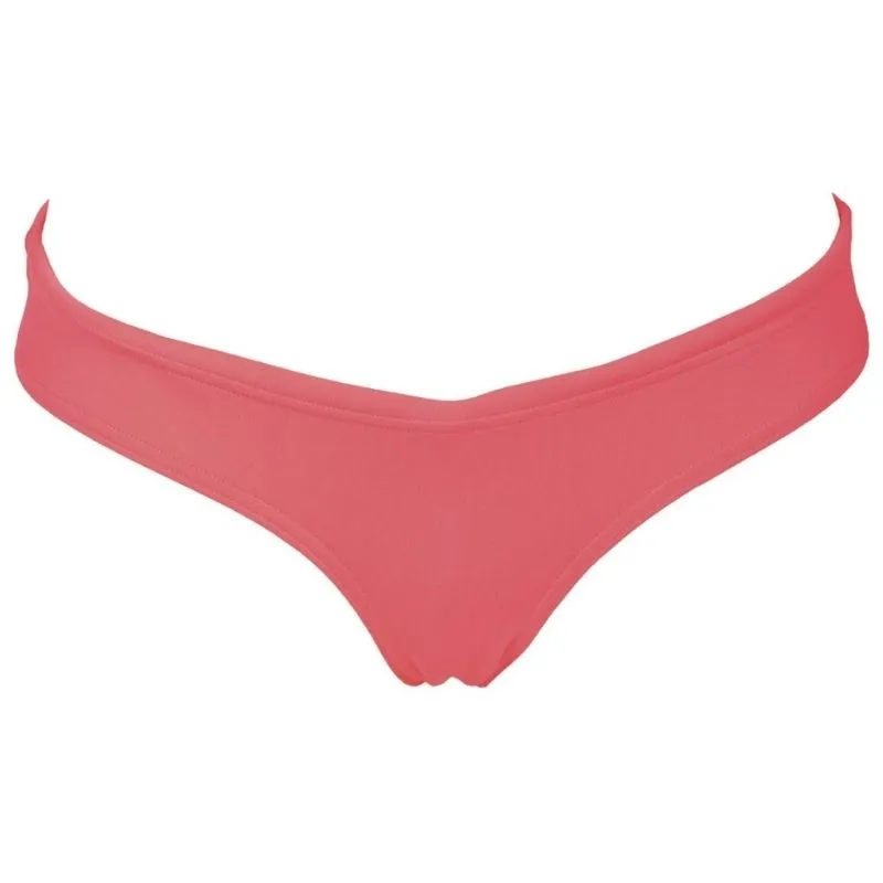 WOMEN'S UNIQUE BRIEF BIKINI BOTTOM - FLUO RED/YELLOW STAR