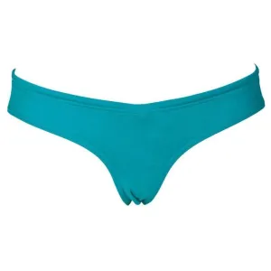 WOMEN'S UNIQUE BRIEF BIKINI BOTTOM - PERSIAN GREEN/YELLOW STAR