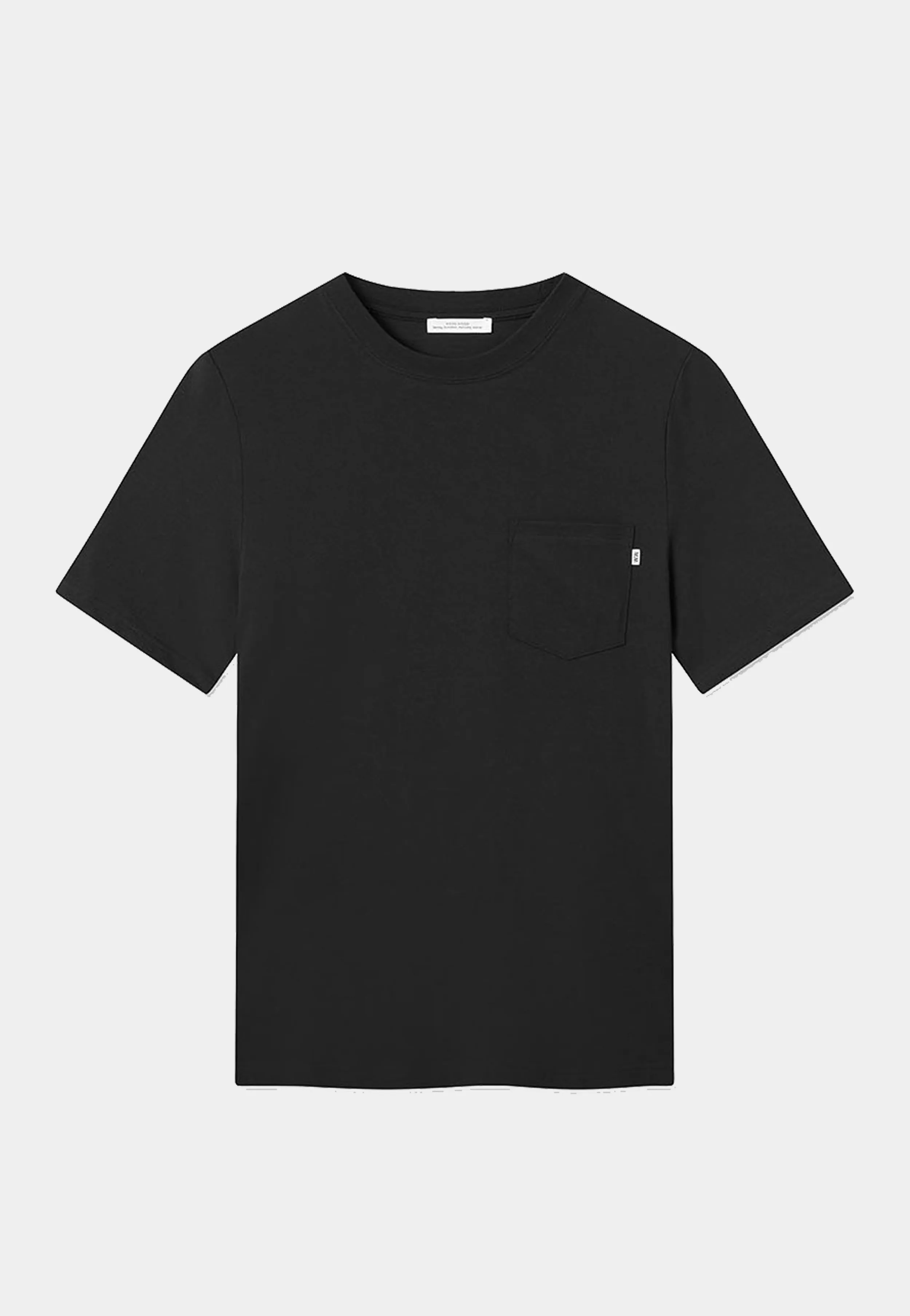 WOOD WOOD Essential Bobby solid T-shirt Black